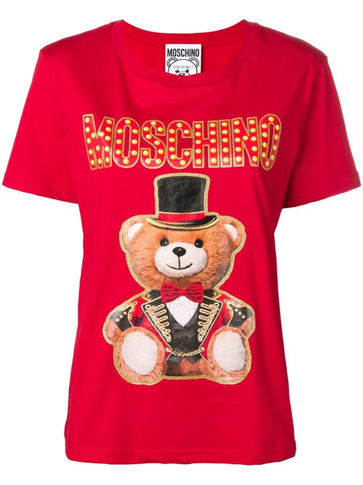 Moschino Round Neck T-shirt - Red