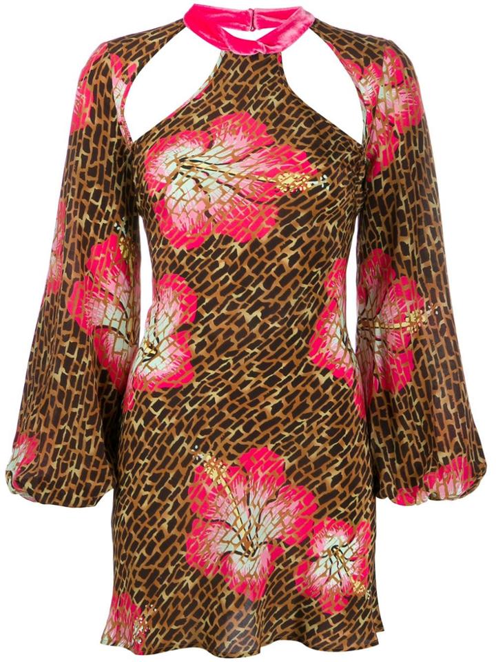 Rixo Antoinette Hibiscus Dress - Pink