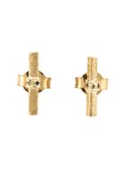 Mathilde Danglade Bar Stud Diamond Earrings, Women's, Gold