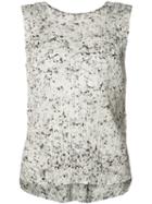 Pleats Please By Issey Miyake - Pleated Texture Tank - Women - Polyester - 3, White, Polyester