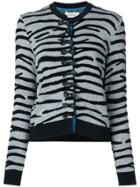 Muveil Bow Button Cardigan - Black