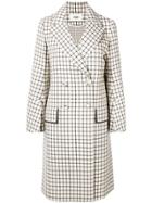 Fendi Double Breasted Check Coat - Pink