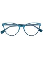 Fendi Eyewear Cat-eye Glasses - Blue
