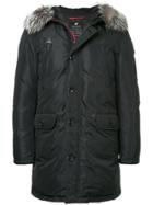Loveless Padded Faux Fur Hood Jacket - Black