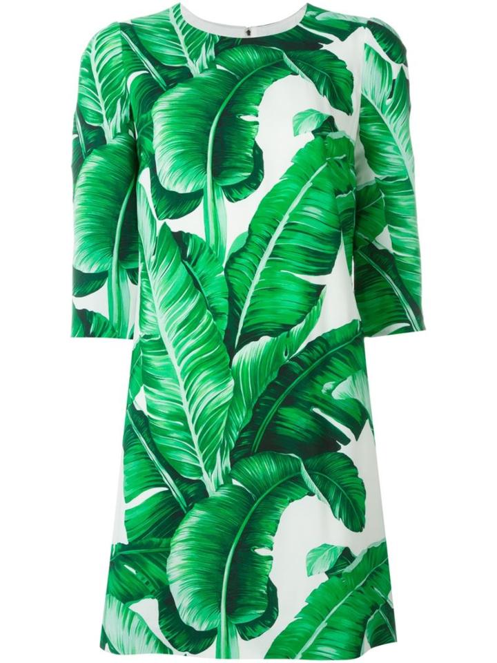 Dolce & Gabbana Leaf Print Dress