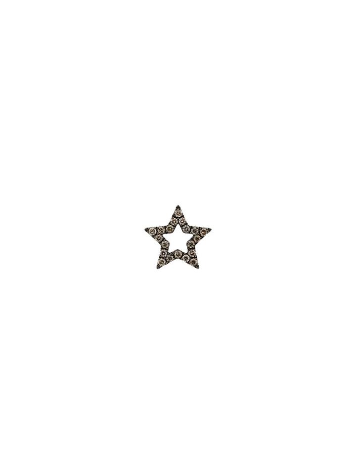 Rosa De La Cruz Diamond Encrusted Star Earring, Women's, Metallic