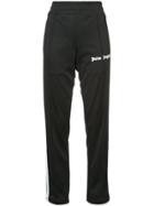 Palm Angels Side-striped Track Pants - Black