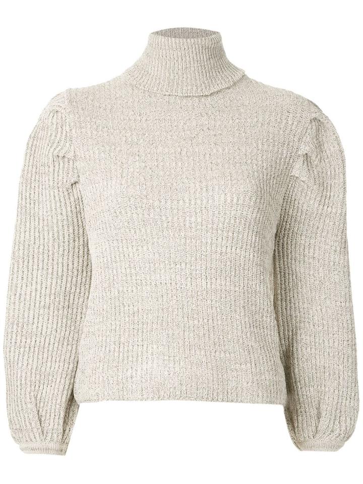 Framed Knit Cropped Top - Neutrals