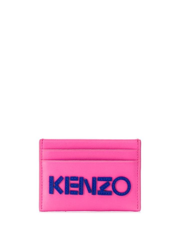 Kenzo Stitched Logo Cardholder - Pink