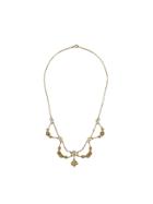 Katheleys Pre-owned Art Nouveau Flower Necklace - Gold