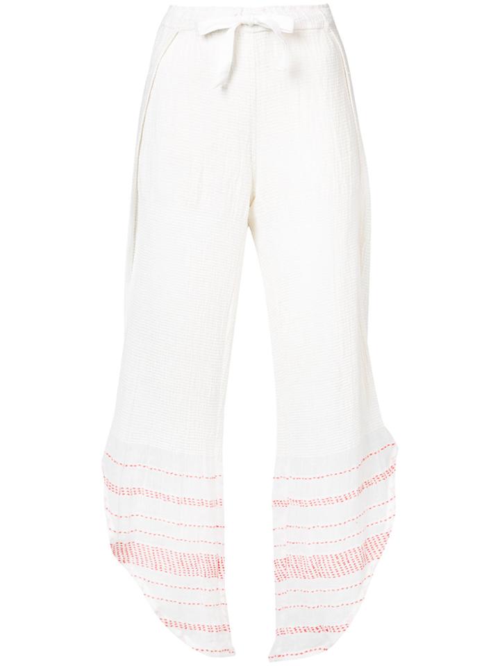 Lemlem Tiki Border Fly Away Trousers - Nude & Neutrals