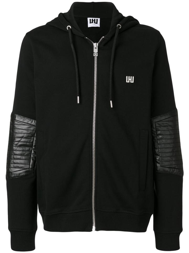 Les Hommes Urban Zipped Hoodie - Black