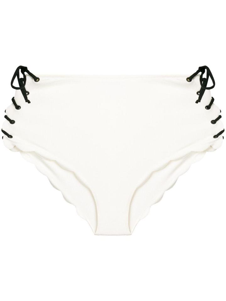 Marysia Tie Bikini Bottoms - White