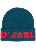 Diesel Intarsia-knit Beanie - Green