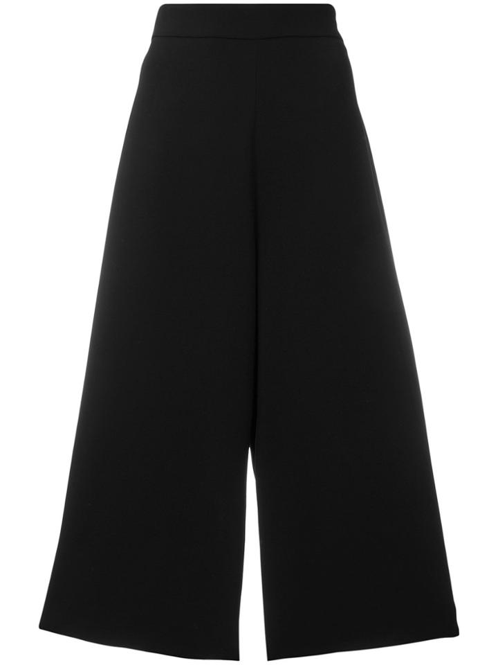 Drome Cropped Culotte Trousers - Black