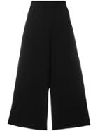 Drome Cropped Culotte Trousers - Black
