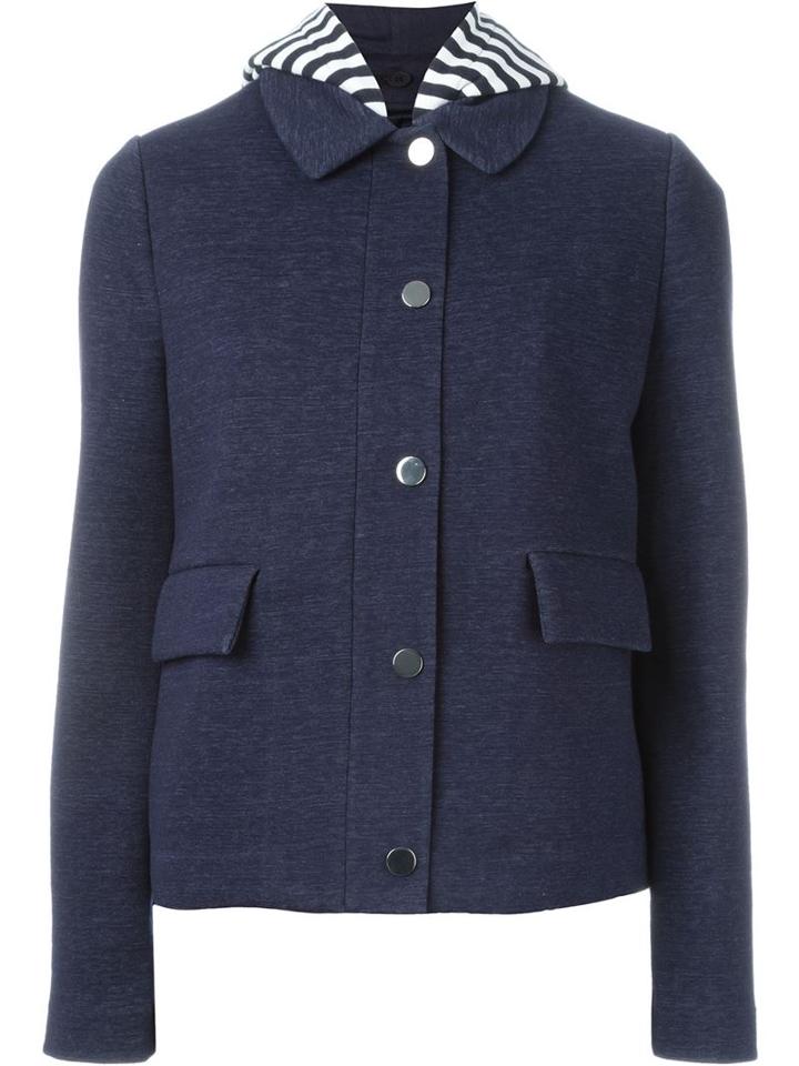 Tory Burch Striped Hood Jacket