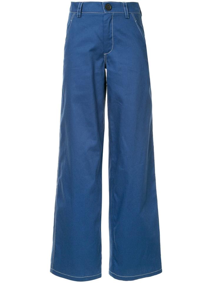 Walk Of Shame Flared Trousers - Blue