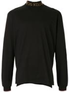 Dolce & Gabbana Embroidered Logo Mock-neck Sweatshirt - Black