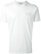 Y-3 Logo Print T-shirt, Men's, Size: Xxl, White, Cotton