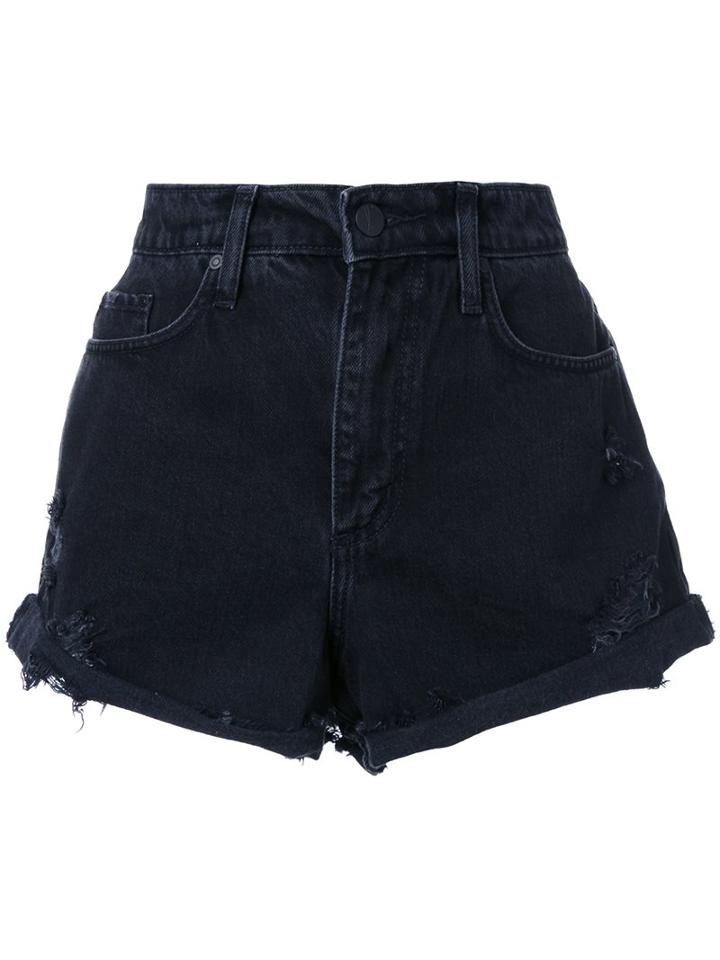 Nobody Denim Skyline Shorts, Women's, Size: 29, Black, Cotton