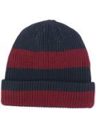 6397 Striped Beanie - Blue