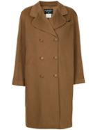 Chanel Pre-owned Cashmere Double Breasted Coat - Brown