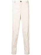 Andrea Crews Side Stripe Traight Leg Trousers - Neutrals