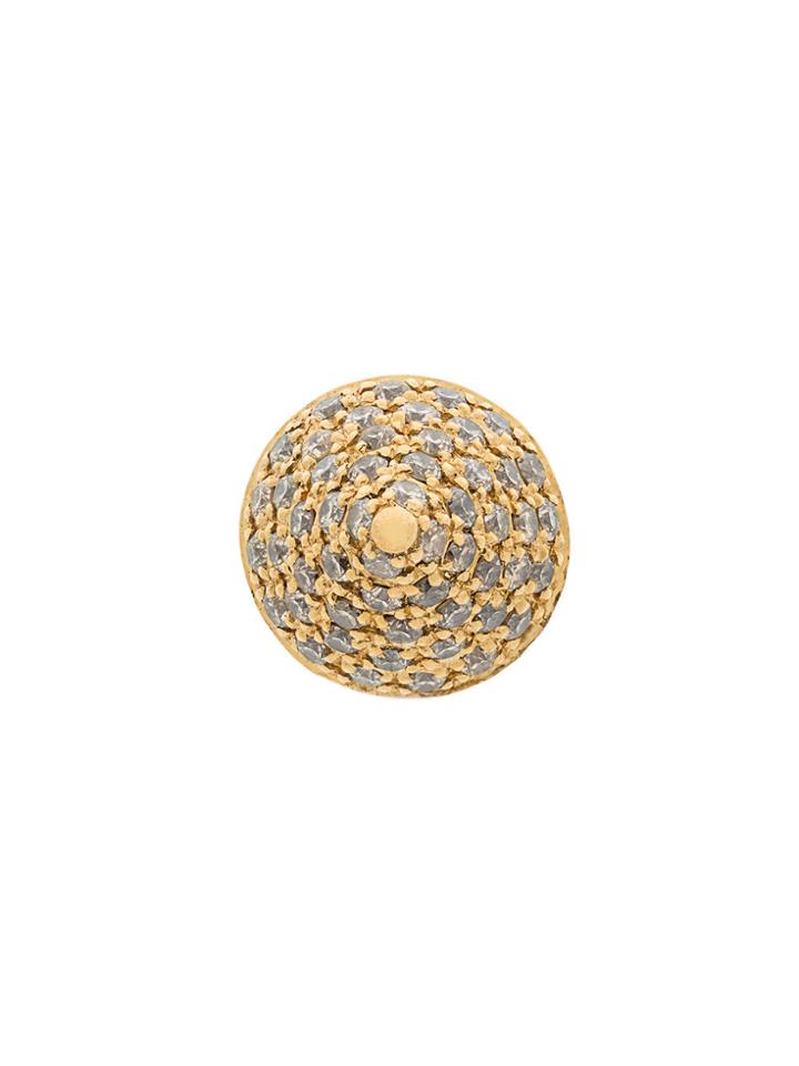 Elise Dray Embellished Stud Earring - Metallic