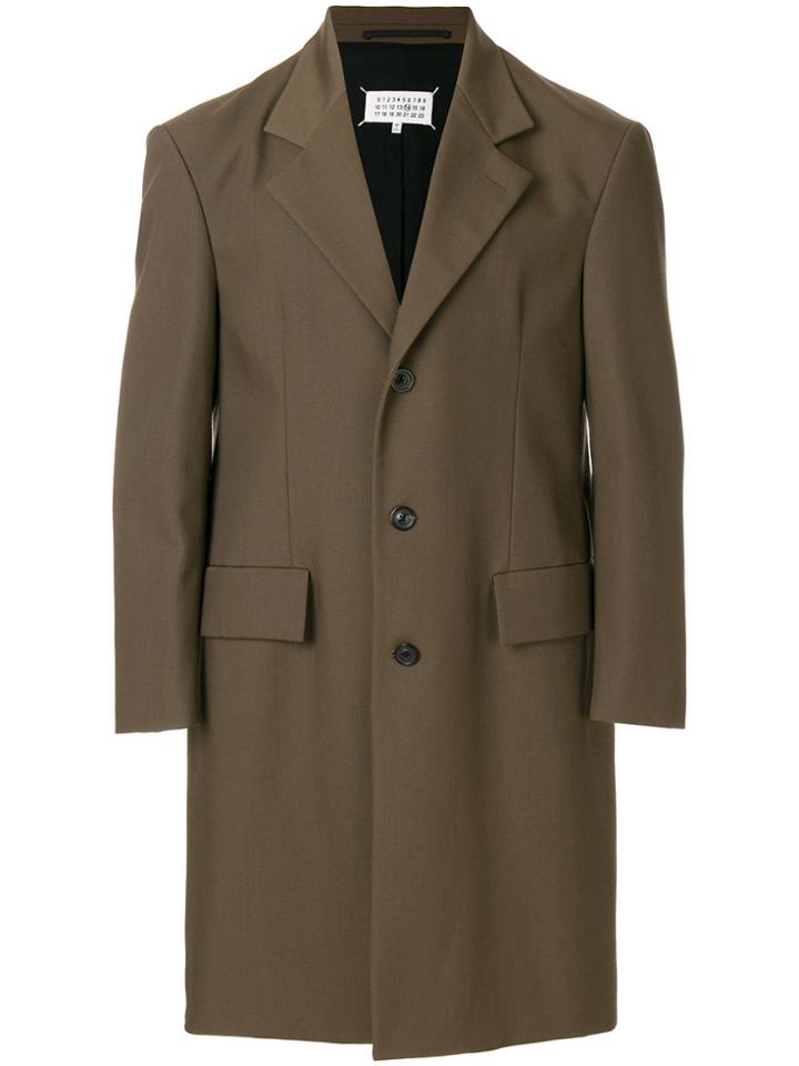 Maison Margiela Single-breasted Button Coat - Green