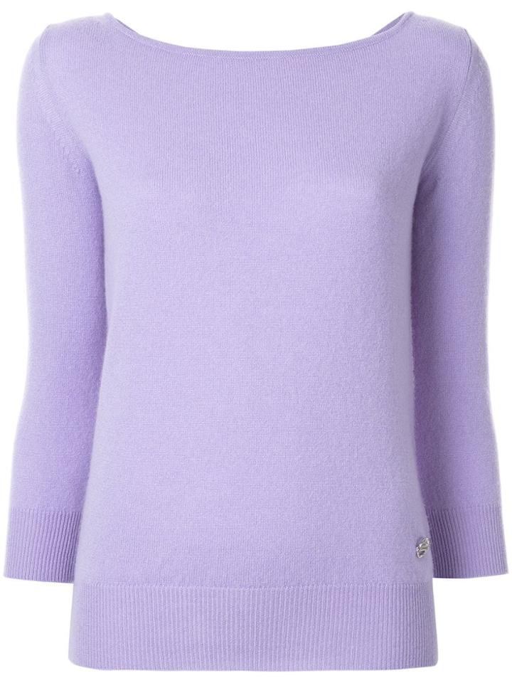 Emilio Pucci Boat Neck Jumper - Purple