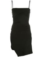 Cinq A Sept Asymmetric Hem Slip Dress - Black