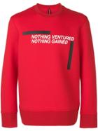 Blackbarrett Graphic Print Sweatshirt - Red