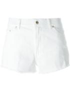 Dondup Distressed Denim Shorts, Women's, Size: 44, White, Cotton/spandex/elastane