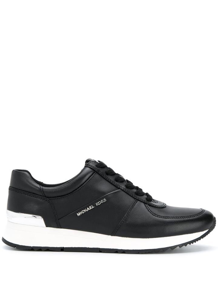 Michael Kors Allie Leather Sneakers - Black