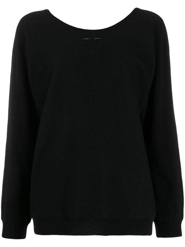Barbara Bui Cashmere Round Neck Jumper - Black