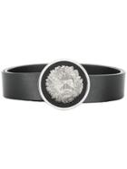 Versus Lion Head Belt - Black