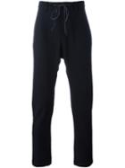 Attachment Drawstring Trousers, Men's, Size: 2, Black, Wool/cashmere