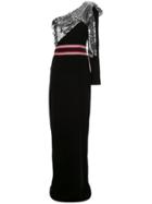 Sachin & Babi Rina One-sleeve Gown - Black