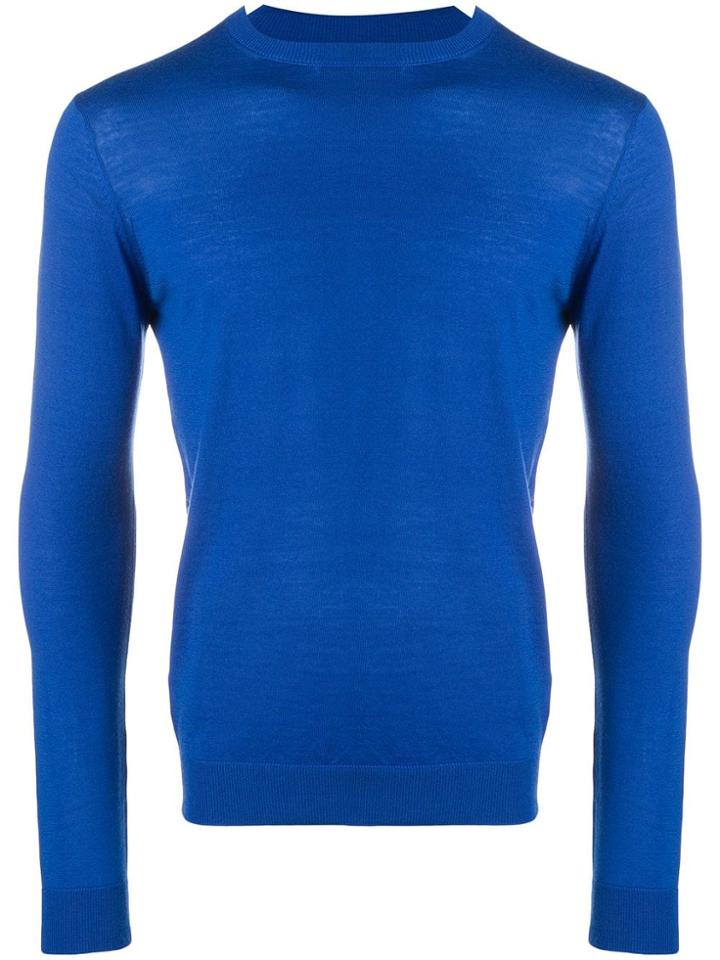 Daniele Alessandrini Round Neck Jumper - Blue