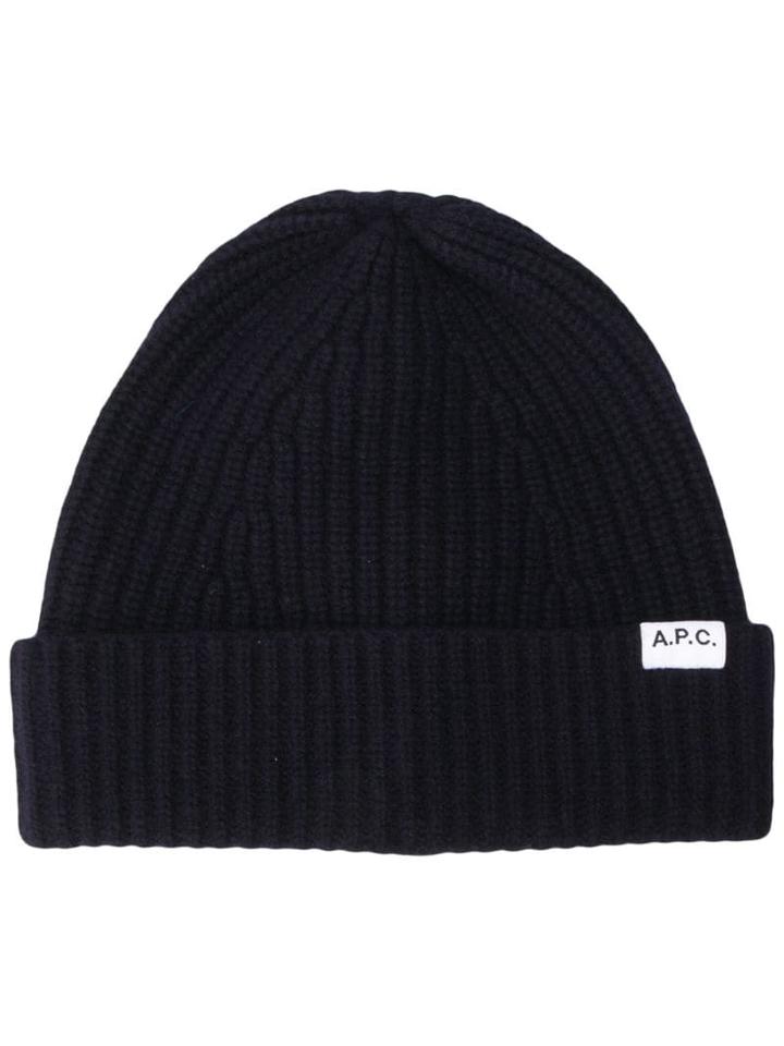 A.p.c. Ribbed Beanie - Blue