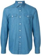 Cerruti 1881 Patch-pocket Denim Shirt - Blue