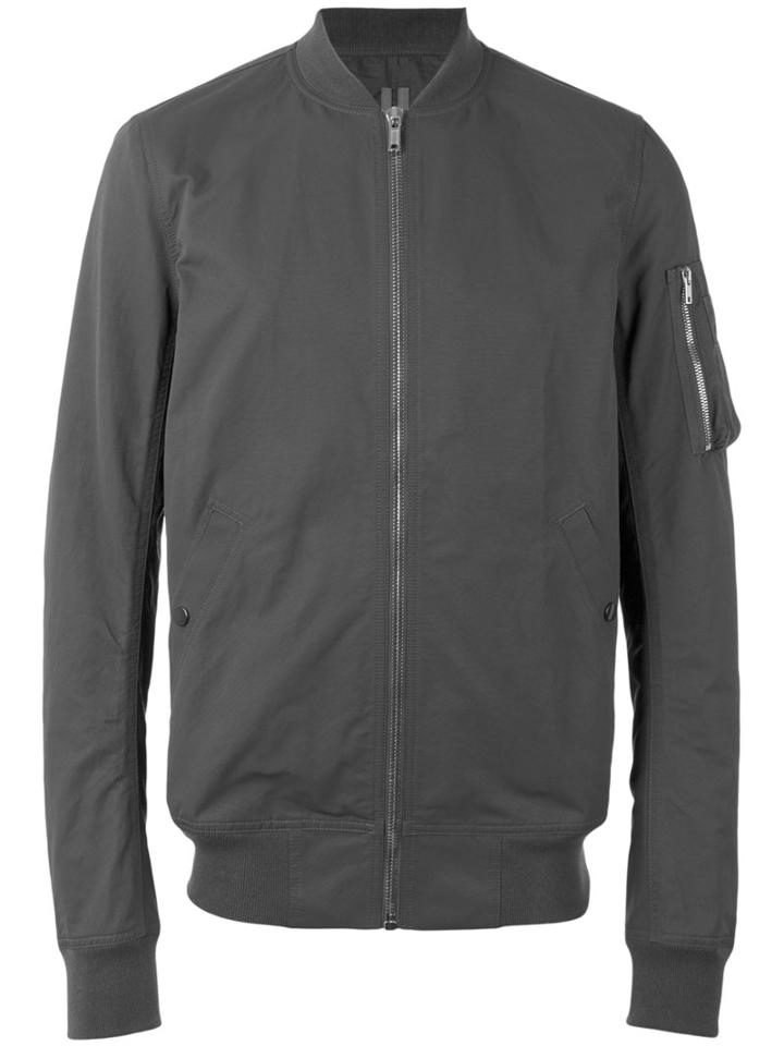 Rick Owens Drkshdw Bomber Jacket, Men's, Size: Large, Green, Cotton/polyamide