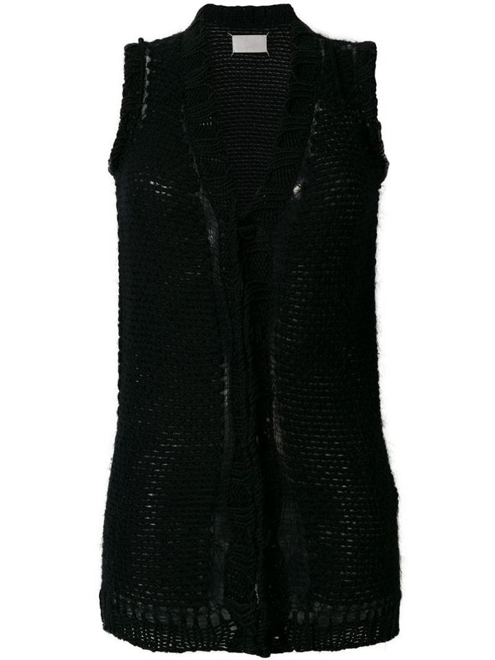 Maison Martin Margiela Pre-owned White Label Knit Waistcoat - Black