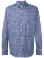 Canali - Checked Shirt - Men - Cotton - L, Blue, Cotton
