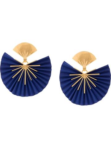 Katerina Makriyianni Star Fan Earrings - Blue