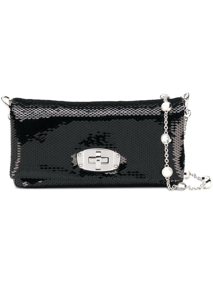Miu Miu Iconic Crystal Mini Bag - Black