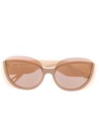Chloé Eyewear Cat-eye Frame Sunglasses - Neutrals