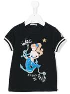 Moncler Kids Mermaid Print T-shirt, Toddler Girl's, Size: 5 Yrs, Blue