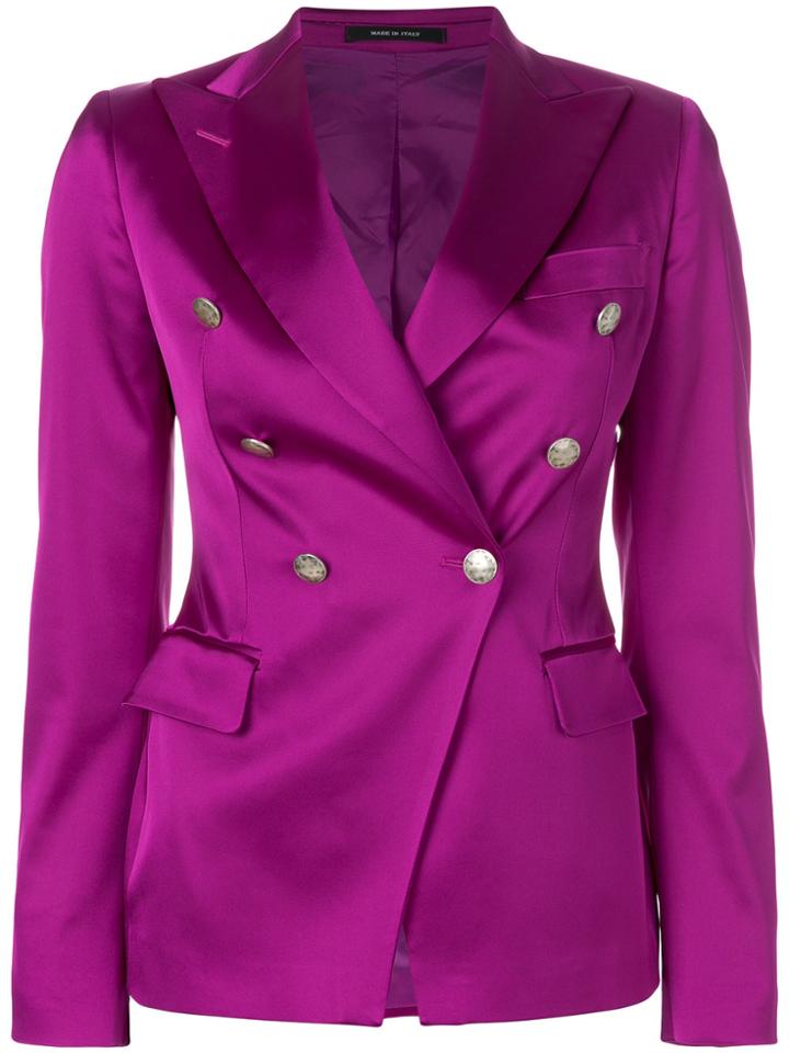 Tagliatore Double-breasted Blazer - Pink & Purple